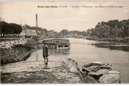 BRAY-sur-SEINE: La Seine L'abreuvoir Les Bateaux De Pêche Au Repos - Très Bon état - Bray Sur Seine