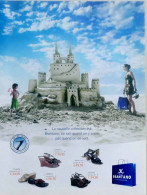 Publicité Papier  CHAUSSURES BRANTANO CHATEAU DE SABLE Mai 2006 TS - Advertising