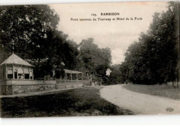 BARBIZON: Point Terminus Du Tramway Et Hôtel De La Forêt - Très Bon état - Barbizon