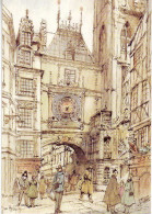 (76). SM. Rouen. 1. Rue Du Gros Horloge & 4. Rue Martainville.  Aquarelle De Guy Marc & 7648.85 - Rouen