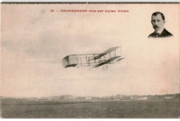 AVIATION : Delagrange Vole Sur Biplan Voisin - Très Bon état - ....-1914: Precursors