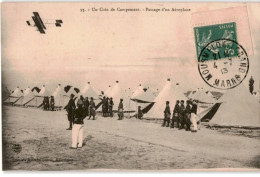 AVIATION : Un Coin De Campagne, Passage D'un Aéroplane - Très Bon état - ....-1914: Precursors