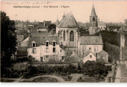 CHATILLON-COLIGNY: Vue Général L'église - Très Bon état - Chatillon Coligny