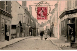 CHATILLON-COLIGNY: Grande-rue Vue De La Place Becquerel - Très Bon état - Chatillon Coligny