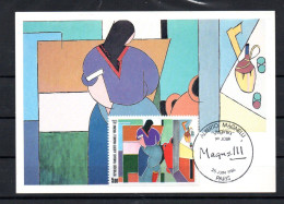 CARTE MAXIMUM - ALBERTO MAGNELLI - VIRGINIA - EDITO 25/06/86 A PARIS - - 1980-1989