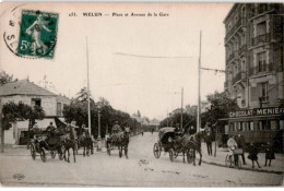 MELUN: Place Et Avenue De La Gare - Très Bon état - Melun