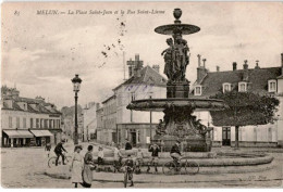 MELUN: La Place Saint-jean Et La Rue Saint-liesne - Très Bon état - Melun