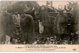 MELUN: Catastrophe 4 Novembre 1913 Le Rapide N°3 De Marseille Tamponne Le Train-poste - Très Bon état - Melun