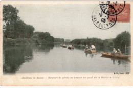 MEAUX: Bateaux De Pêche En Amont Du Pont De La Marne à Esbly - Très Bon état - Meaux