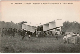 AVIATION : Sports, Préparatifs De Départ De L'aéroplane De M. Santos-Dumont - Très Bon état - ....-1914: Precursores