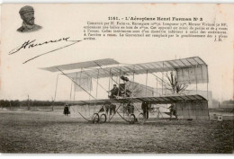 AVIATION : L'aéroplane Henri Farman N°3 Construit Par H. Farman, Le Gouvernail Est Remplacé - Très Bon état - ....-1914: Precursors