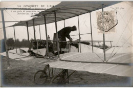 AVIATION : La Conquête De L'air Henri Farman Le Recordman Du Vol Plané à Son Poste De Manoeuvre - Très Bon état - ....-1914: Precursores