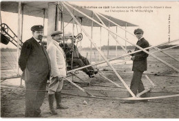 AVIATION : Les Derniers Préparatifs Avant Le Départ à Deux Sur L'aéroplane De M. Wilbur Wright - Très Bon état - ....-1914: Vorläufer