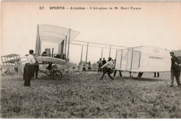 AVIATION : Sports Aviation L'aéroplane De M. Henri Farman - Très Bon état - ....-1914: Precursores