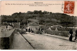 MONTEREAU: Le Pont De Seine Barrivadé Par Des Sacs De Sable Et Miné En Prévision De L'attaque - état - Montereau