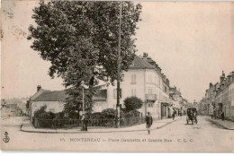 MONTEREAU: Place Gambetta Et Grande Rue - Très Bon état - Montereau
