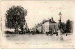 MONTEREAU: La Place Gambetta Et La Grande Rue - Très Bon état - Montereau