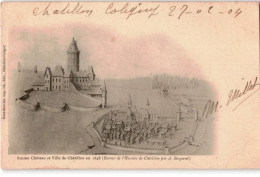 CHATILLON-COLIGNY: Ancien Château Et Ville De Châtillon En 1658 - Très Bon état - Chatillon Coligny