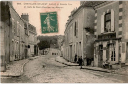 CHATILLON-COLIGNY: Grande Rue Et Route De Saint-maurice-sur-aveyron - Très Bon état - Chatillon Coligny