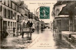 NEMOURS: Crue Du 20 Janvier 1910 Rue De Paris - Très Bon état - Nemours