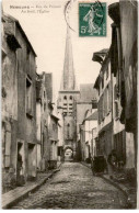 NEMOURS: Rue Du Prieuré Au Fond L'église - état - Nemours