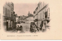 MONTEREAU: Perspective De La Grande-rue - Très Bon état - Montereau