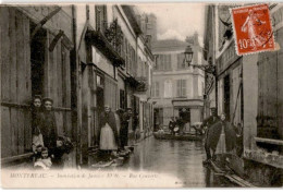 MONTEREAU: Inondation De Janvier, Rue Couverte - Très Bon état - Montereau