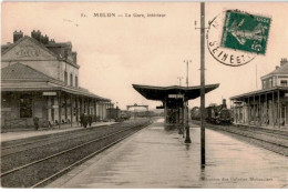 MELUN: La Gare, Intérieur - Très Bon état - Melun