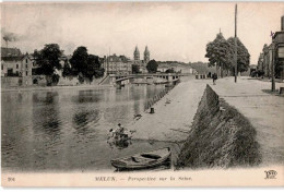 MELUN: Perspective Sur La Seine - Très Bon état - Melun