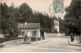 MELUN: Le Pont De L'almont Le Bureau D'octroi Et La Proenade De Vaux - état - Melun