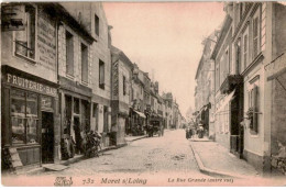 MORET-sur-LOING: La Rue Grande (autre Vue) - état - Moret Sur Loing