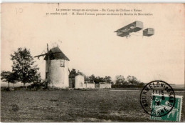 AVIATION: Le Premier Voyage En Aéroplane Du Camp De Châlons à Reims M. Henri Farman - Très Bon état - ....-1914: Precursores