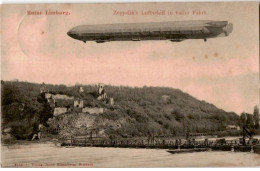 AVIATION: Ruine Limburg, Zeppelin's Luftschiff In Voller Fahrt - Très Bon état - ....-1914: Voorlopers