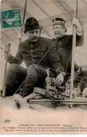 AVIATION: Sur Le Biplan Farman Piloté Par Le Lieutenant Commermann Le Général Picquant - état - ....-1914: Précurseurs