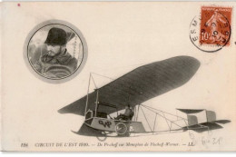 AVIATION: De Pischoff Sur Monoplan De Pischoff-Werner, Circuit De L'est 1910 - Très Bon état - ....-1914: Vorläufer