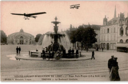AVIATION: Troyes Le Boulevard Gambetta Grand Circuit D'aviation De L'est - Très Bon état - ....-1914: Précurseurs