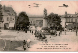 AVIATION: Troyes Le Monument Des Enfants De L'aube Et La Gare - Très Bon état - ....-1914: Precursores