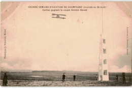 AVIATION: Grande Semaine D'aviation De Champagne Curtiss Gagnant La Coupe Gordon Benett - Très Bon état - ....-1914: Précurseurs