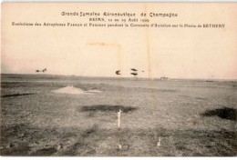 AVIATION: Reims éolution Aéroplanes Farman Paulhan Pendant Le Concours D'aviation Sur Plaine Béthany- Très Bon état - ....-1914: Précurseurs