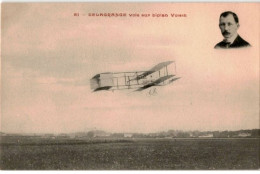 AVIATION: Delagrange Vole Sur Biplan Voisin - Très Bon état - ....-1914: Précurseurs