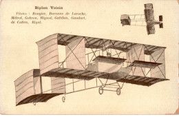 AVIATION: Biplan Voisin Pilotes Rougier Baronne De Laroche Métrot Gobron Mignot Gabilan Gaudart De Caters Très Bon état - ....-1914: Precursores