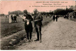AVIATION: Le Lieutenant Mayolles Et Le Comte De Lambert Pilotes Du Wright Première étape Paris-Troyes - Très Bon état - ....-1914: Précurseurs