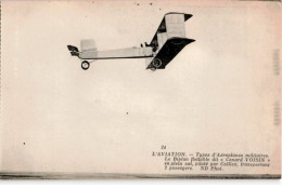 AVIATION: Types D'aéroplanes Militaires Le Biplan Flottable Dit "canard Voisin" En Plein Vol - Très Bon état - ....-1914: Precursors