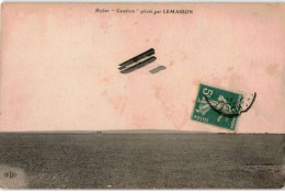 AVIATION: Biplan "caudran" Piloté Par Lemasson - état - ....-1914: Précurseurs