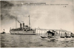 AVIATION: Hydravion H. Farman Stabilisation Par Ailerons 4 Flotteurs élastiques Moteu Gnôme - Très Bon état - ....-1914: Vorläufer