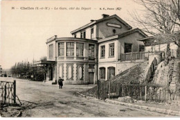 CHELLES: La Gare Côté Du Départ - état - Chelles