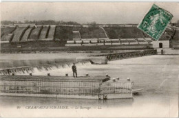 CHAMPAGNE-sur-SEINE: Le Barrage -état - Champagne Sur Seine