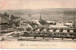 CHAMPAGNE-sur-SEINE: Vue Panoramique Sur L'église - Bon état - Champagne Sur Seine