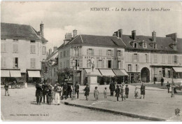 NEMOURS: La Rue De Paris Et La Saint-fiacre - état - Nemours