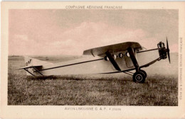 AVIATION: Compagnie Aérienne Française, Avion-limousine C.A.F. 4 Places - Très Bon état - ....-1914: Précurseurs